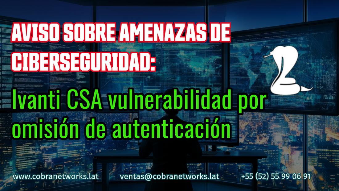 Aviso sobre amenazas de ciberseguridad: