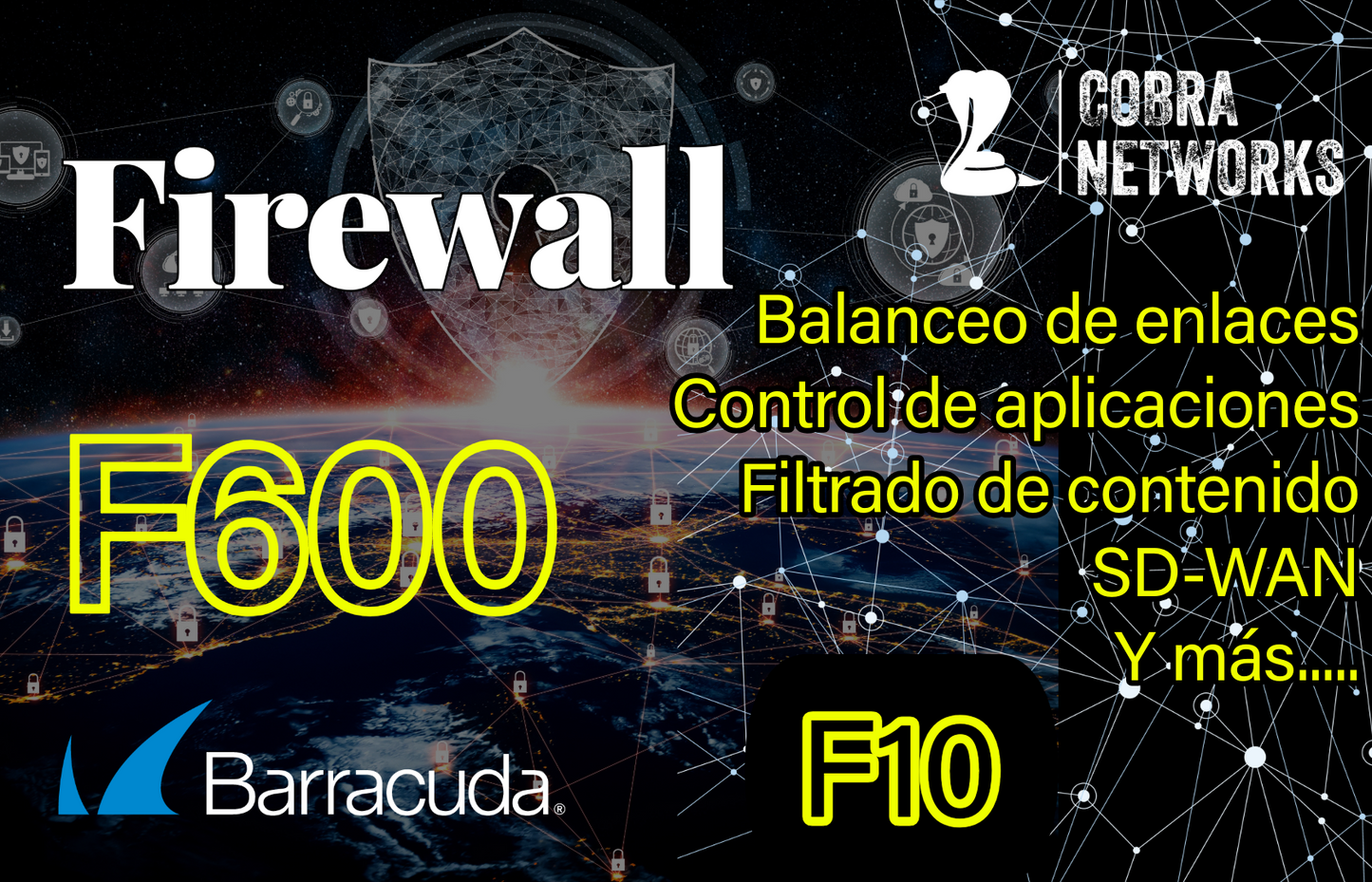 Barracuda CloudGen Firewall F600D.F10 con 1 Year EU+IR