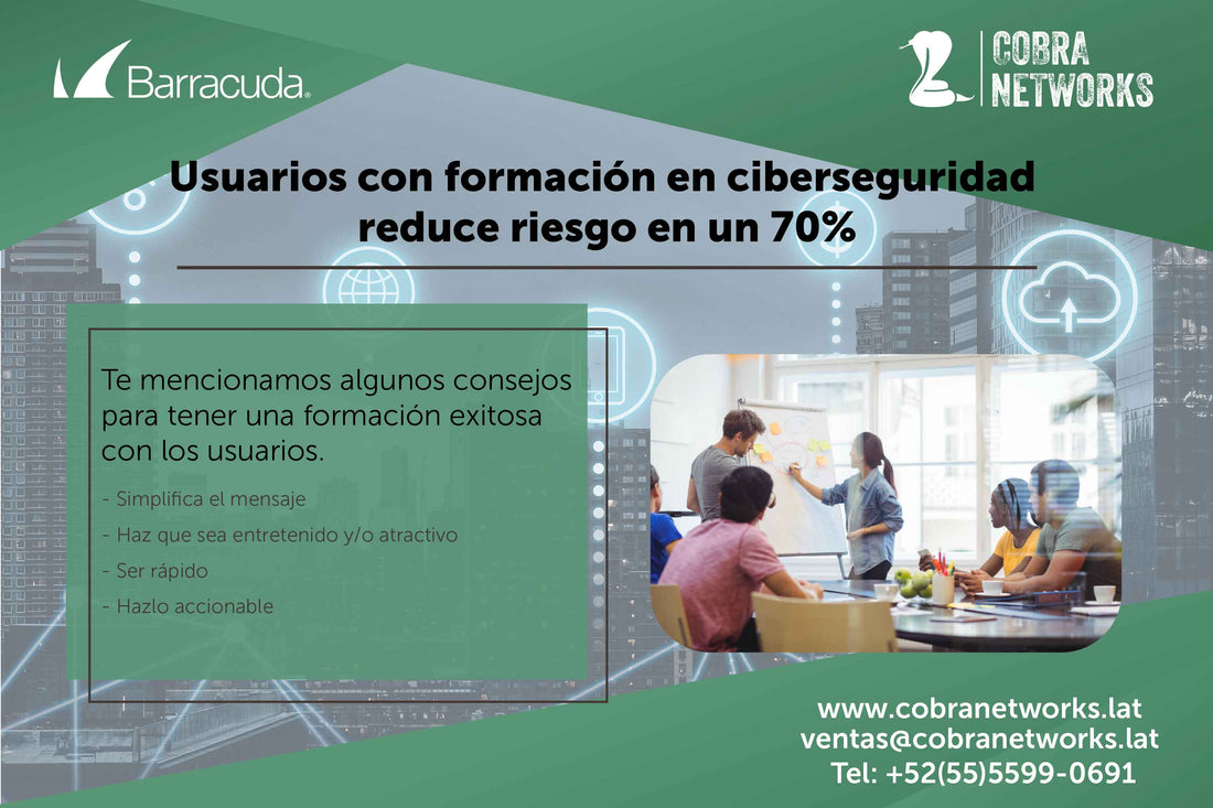 Usuarios con formación en ciberseguridad reducen riesgo en un 70%