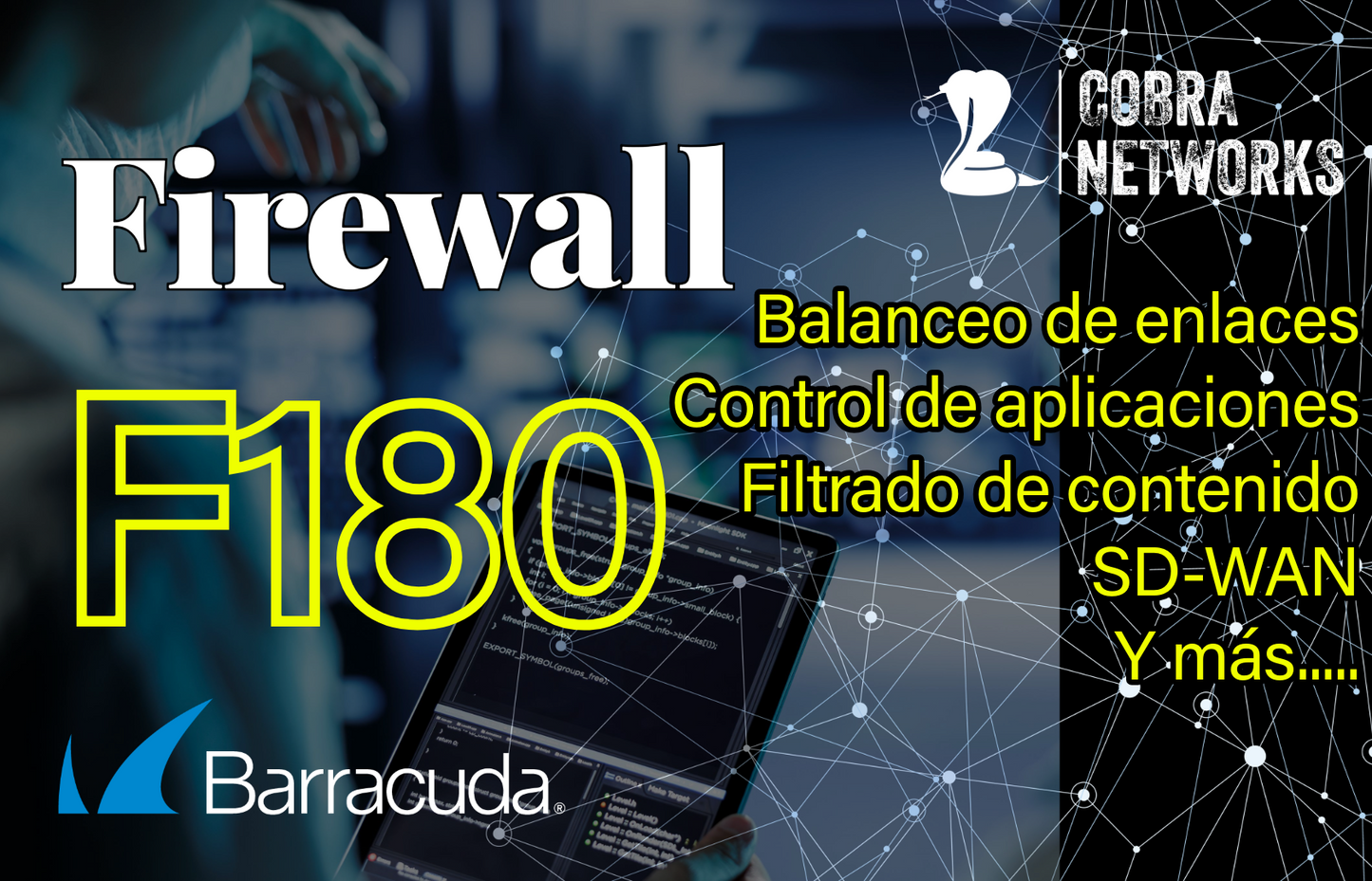 Barracuda CloudGen Firewall F180 con 1 Year EU+IR