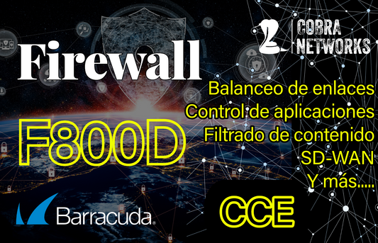 Barracuda CloudGen Firewall F800.CCE con 1 Year EU+IR