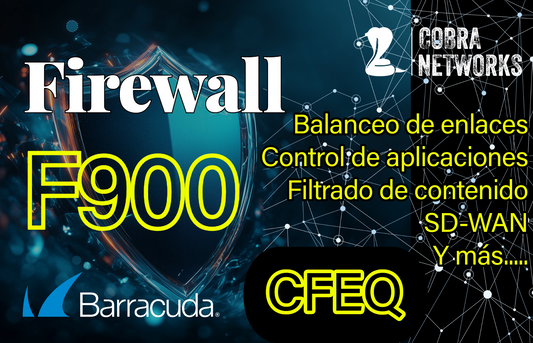 Barracuda CloudGen Firewall F900.CFEQ con 1 Year EU+IR