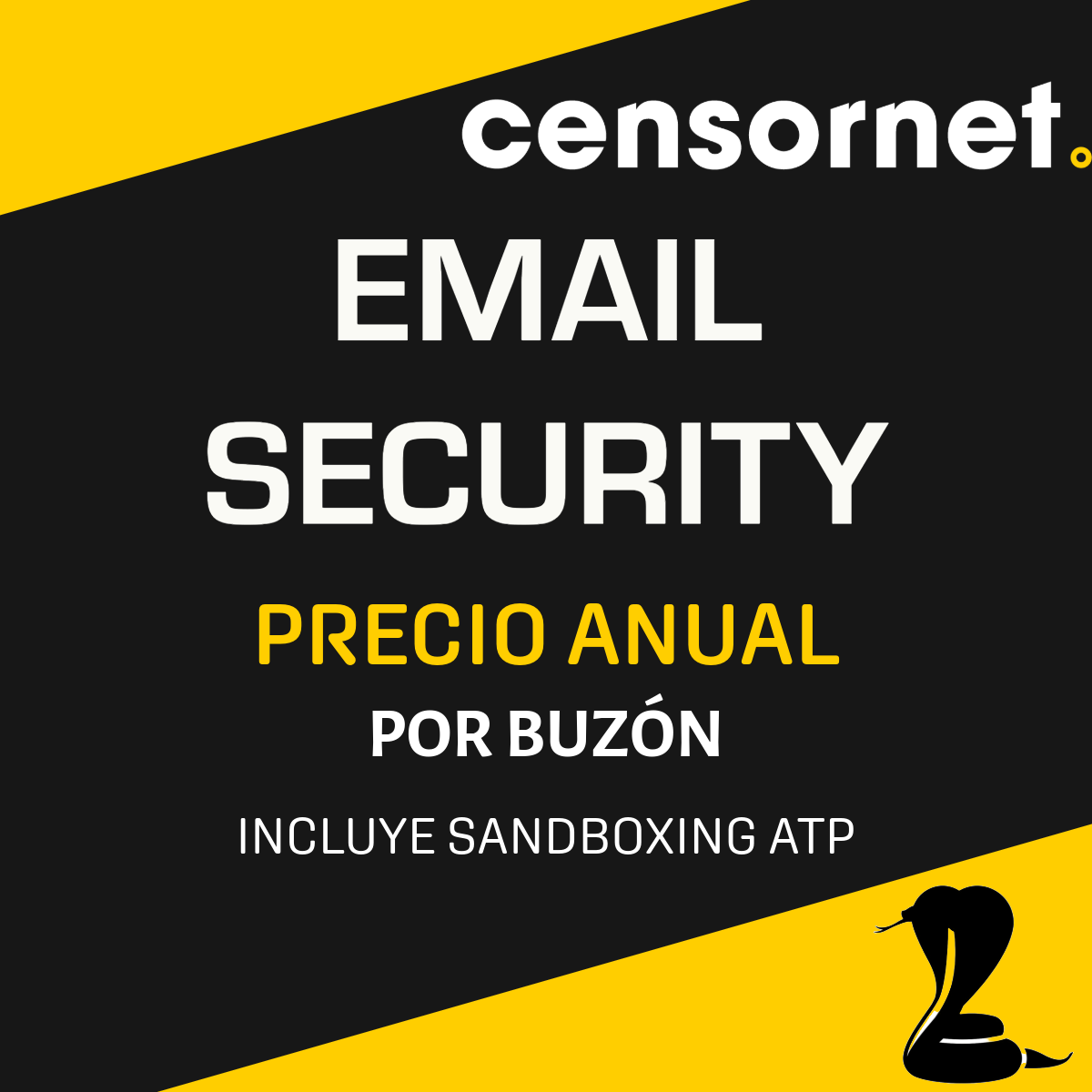 Censornet EMAIL SECURITY con Sandboxing o ATP (Precio por buzón anual)