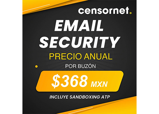 Censornet EMAIL SECURITY con Sandboxing o ATP (Precio por buzón anual)